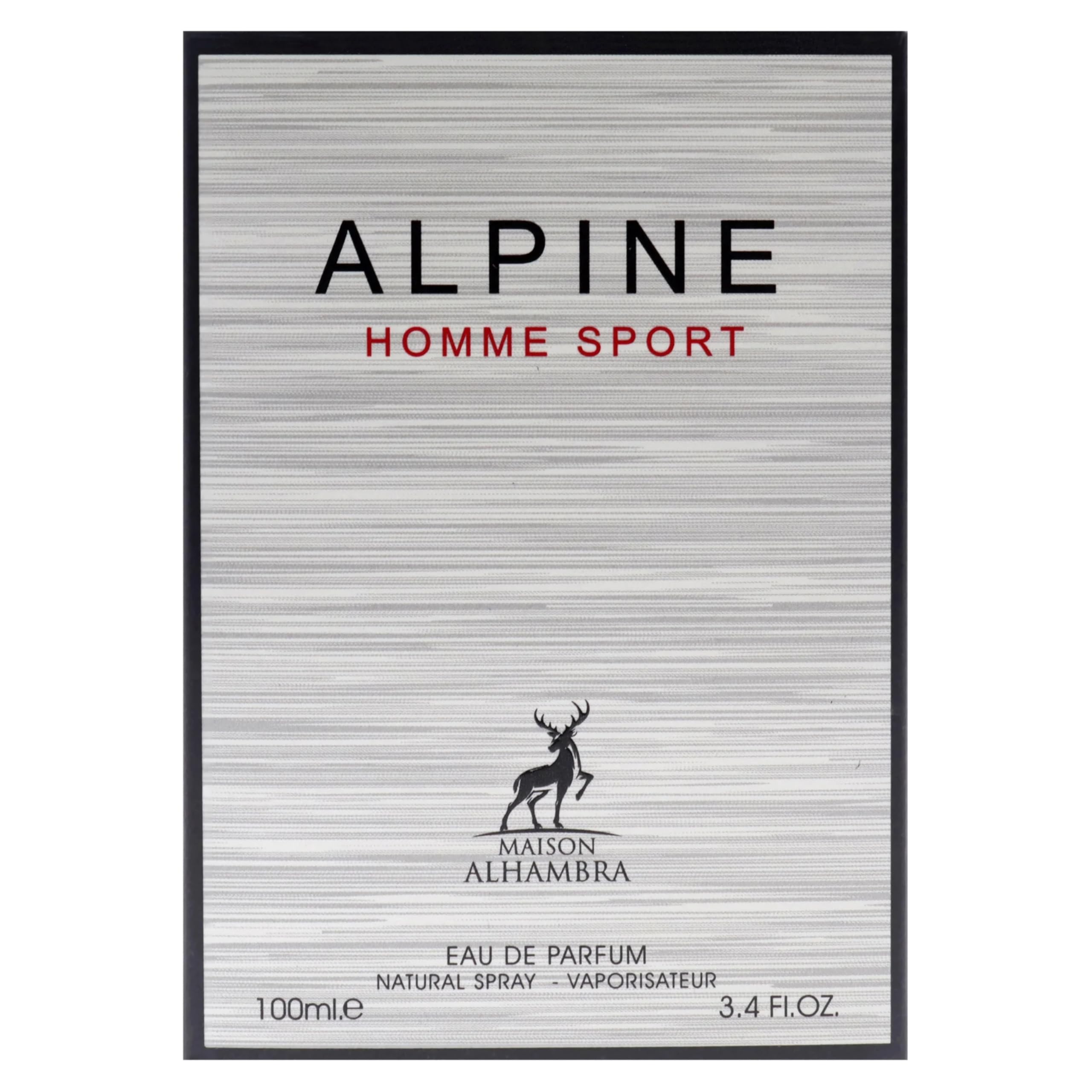 Maison Alhambra Alpine Homme Sport Eau de Parfum Spray for Men 100ML